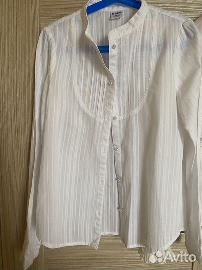 Блузка рубашка для девочки школьная форма 10 лет