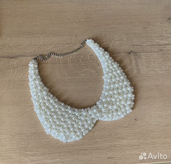 Воротник съемный из бусин