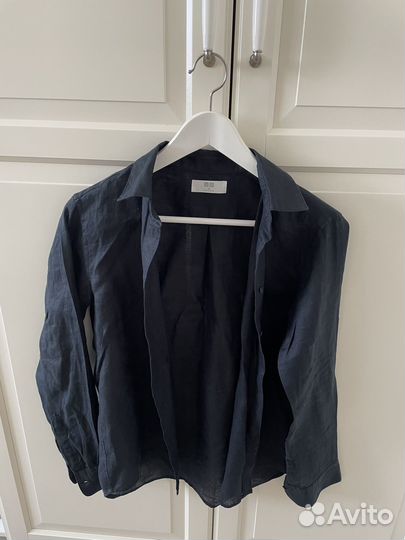 Рубашка лен Uniqlo