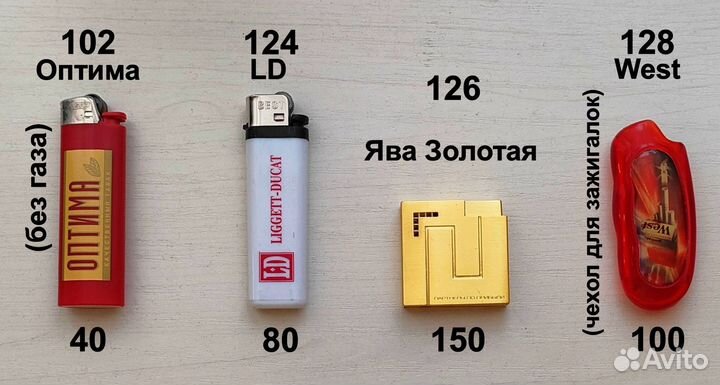 Зажигалки от разных брендов