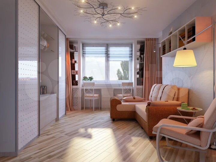 1-к. квартира, 57 м², 6/8 эт.