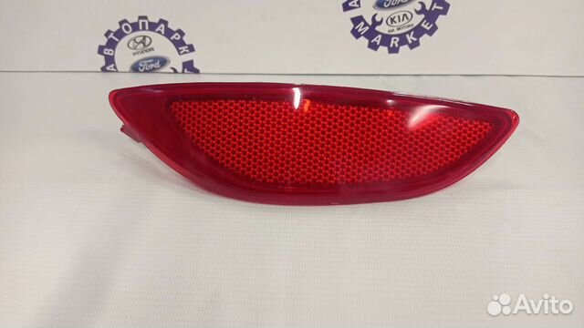 Катафот заднего бампера хендай солярис седан левый