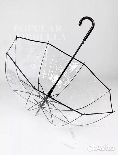 Зонт прозрачный