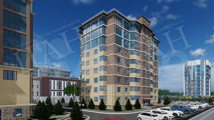 1-к. квартира, 51,8 м², 5/9 эт.