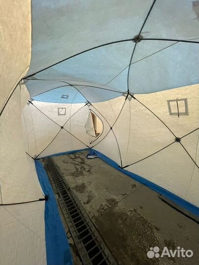 Зимняя палатка cube трехслойная 440х220х225