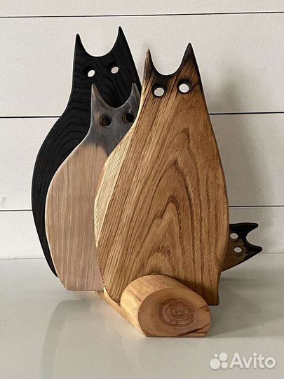 Набор разделочных досок коты доска кот символ года