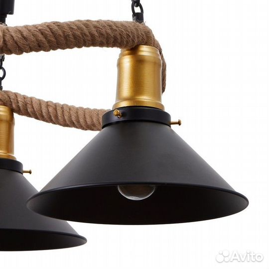 Люстра 1358/3 E27 40Вт черный 47х47х95 см