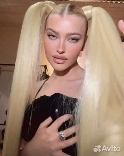 Хвост на резинке, накладной хвост, коса