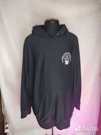 Винтажное худи чёрное