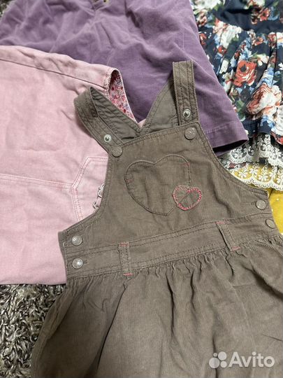 Огромные пакеты одежды на девочку