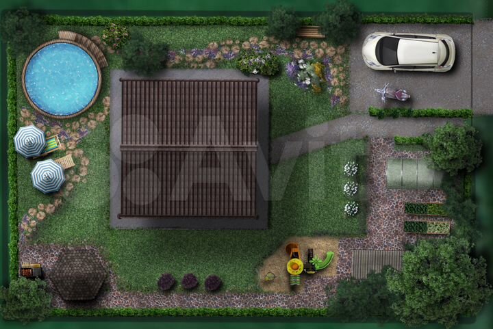 Дом 128 м² на участке 6,2 сот.