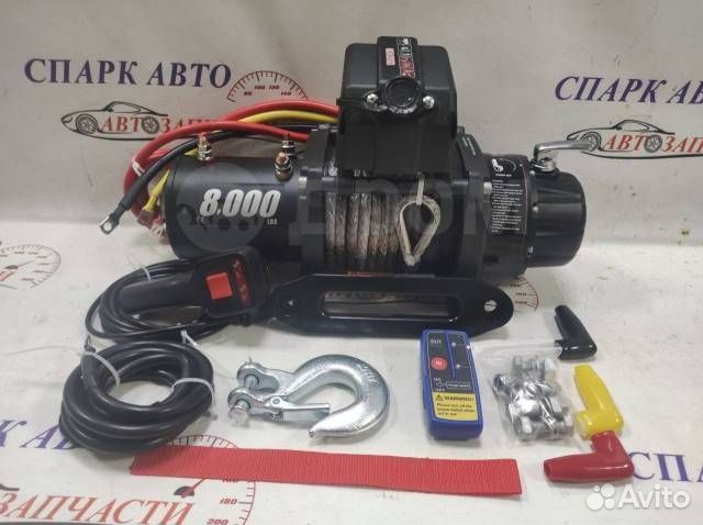 Лебедка автомобильная электрическая 12V 8000lbs