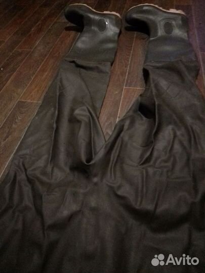 Брюки и сапоги резиновые для рыбалки