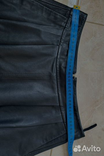 Кожаная юбка натуральная massimo dutti