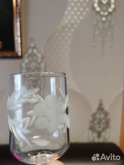 Хрустальные рюмки на ножке СССР