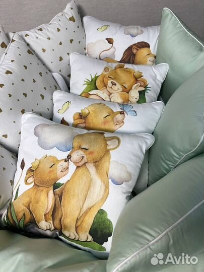 Комплект постельного в кроватку с бортиками