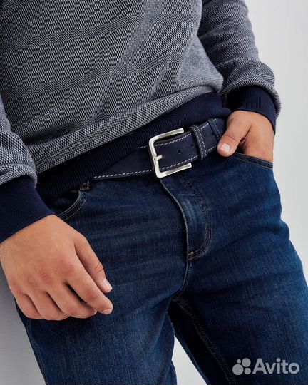 Натуральный замшевый новый ремень