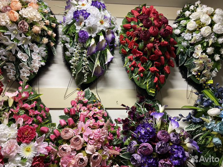 Ритуальные венки, организация похорон, транспорт