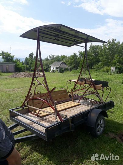 Садовые качели, беседки, мангалы