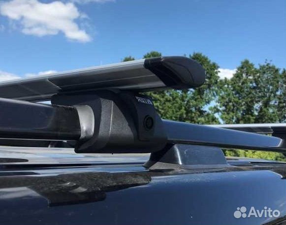 Багажник titan на рейлинги с крыловидными дугами