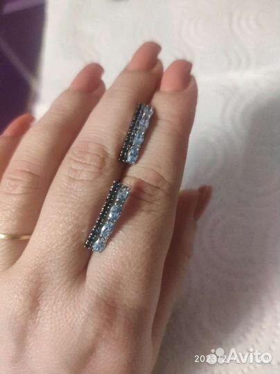 Серьги серебро