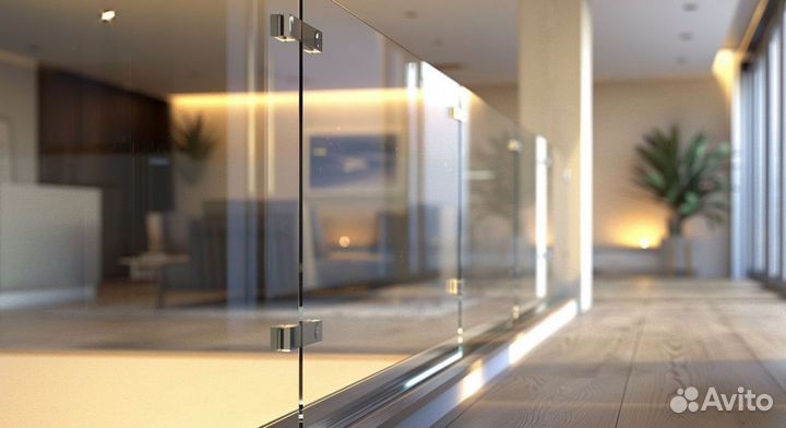 Стеклянные ограждения для лестницы