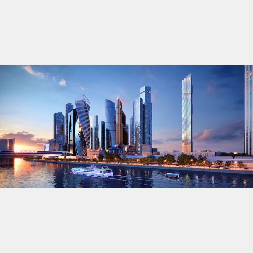 2-к. квартира, 83,9 м², 27/85 эт.