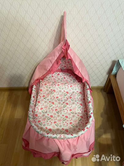 Кроватка Колыбель для куклы Demi Star розовая