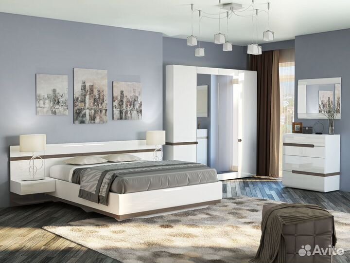 Коллекция Ультра Тумба прикроватная №2 (1шт) Белый