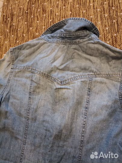 Джинсовое платье, рюкзачок для обуви