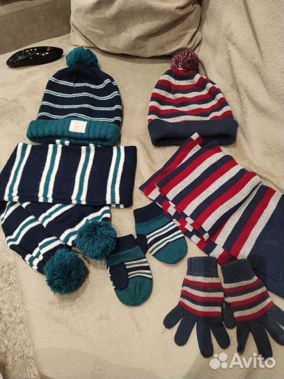 Комплекты шапка + шарф+перчатки