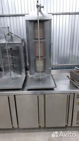 Гриль шаурма газовый