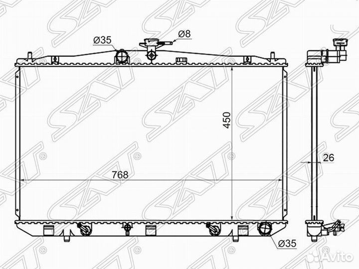 Радиатор lexus RX350 09