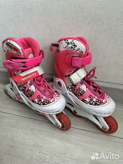 Роликовые коньки раздвижные для девочки