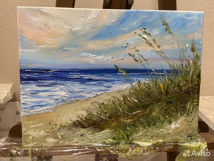 Картина маслом морской пейзаж