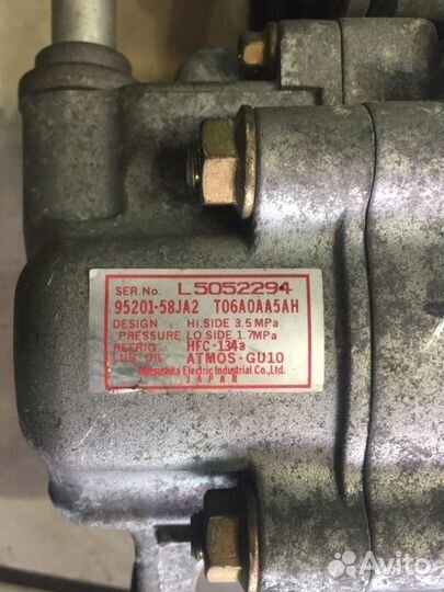 Компрессор кондиционера Suzuki Wagon R MH21S K6A