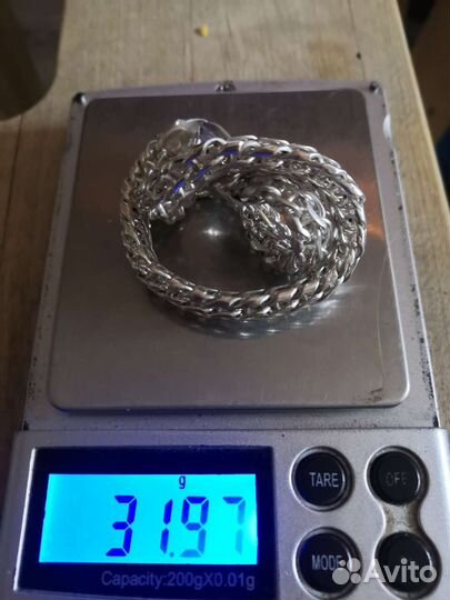 Серебряный браслет мужской питон