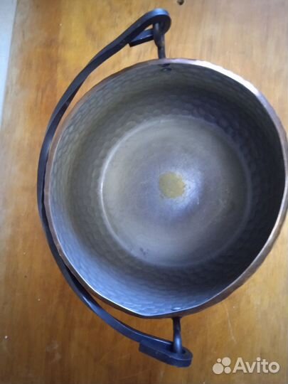 Антик медный котелок 3,5л редкий почти в идеале