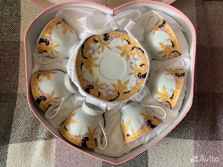 Сервиз фарфор новый 6 персон