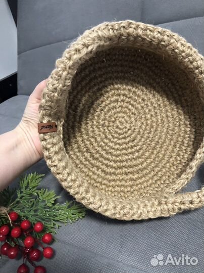 Корзина из джута