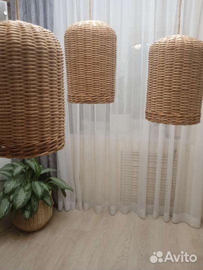 Абажур плетеный