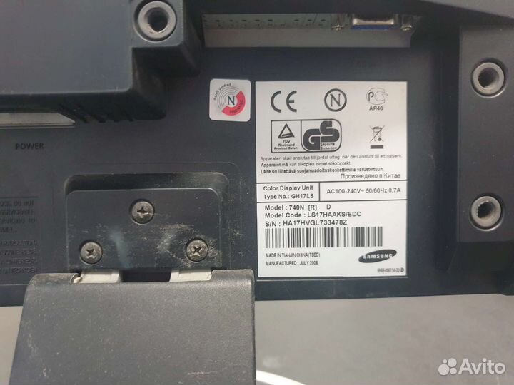 Монитор Samsung syncmaster 740N 17