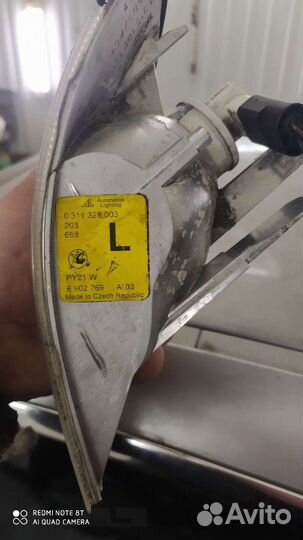 Поворот левый BMW e46 седан, универсал