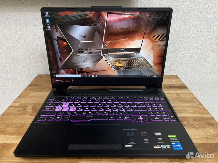 2022 TUF 12 ядер 32Gb RTX 3060 6Gb SSD 512Gb 144Hz