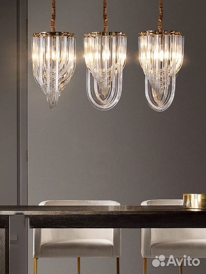 Дизайнерская хрустальная люстра Murano Glass
