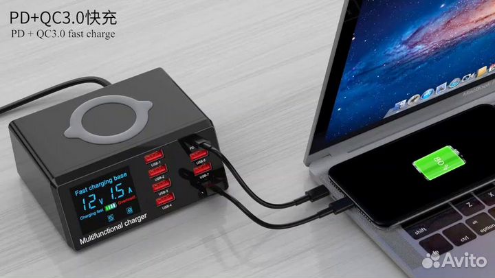 Зарядное устройство asometech X9 100Вт