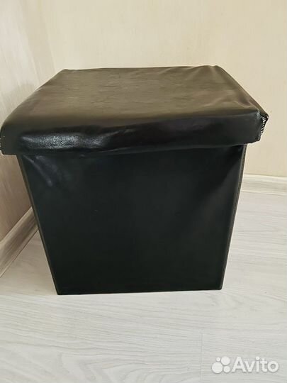 Пуф складной с местом для хранения экокожа