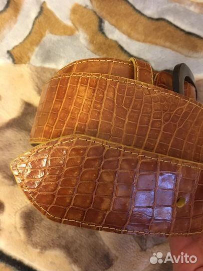 Новый пояс из крокодила женский