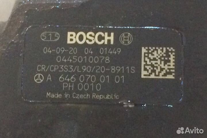 Тнвд для двигателей MB OM646 / OM640