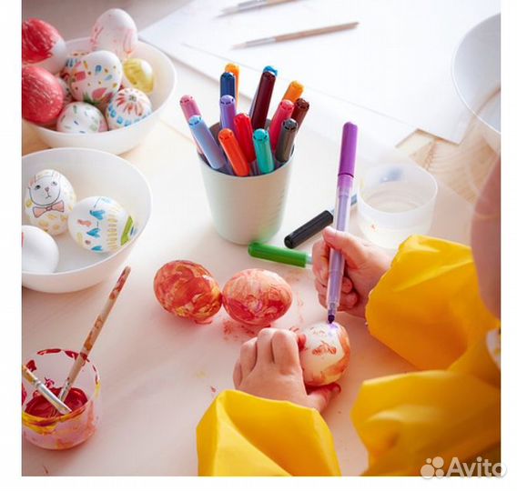 Mala фломастеры, разные цвета 24шт Икеа